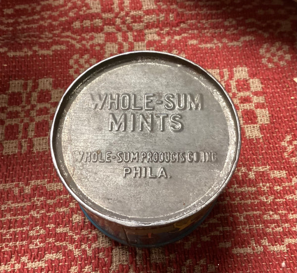 Whole-Sum Mints Vintage Advertising Tin