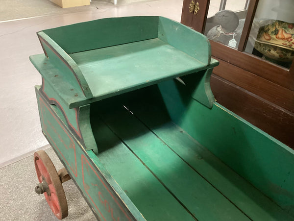 Vintage Painted Wooden Wagon