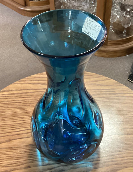 Viking Blown Glass Bluenique Vase