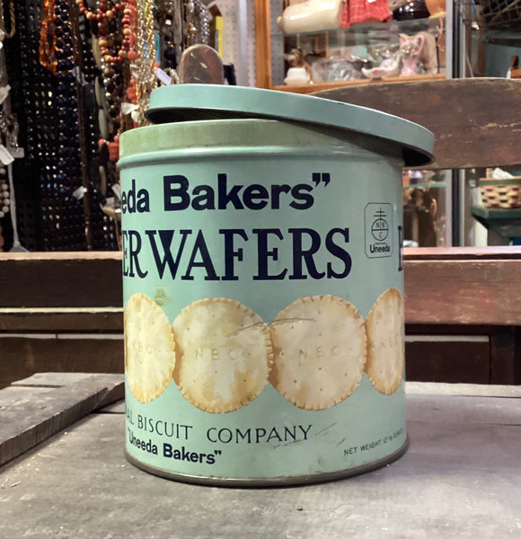 National Biscuit Co. Uneeda Bakers Butter Wafers Vintage Advertising Tin