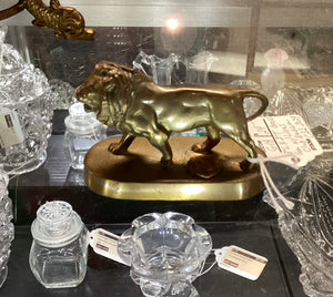 Lions Club International Brass Lion Figure