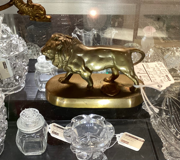 Lions Club International Brass Lion Figure