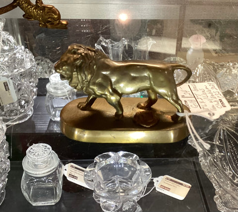 Lions Club International Brass Lion Figure