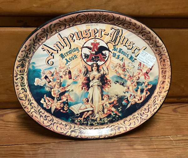 Anheuser Busch 1974 Metal Serving Tray