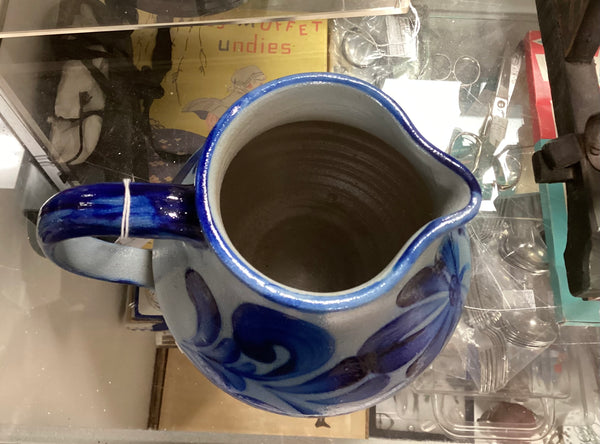 Salt Glazed Handmade German Pottery Pitcher
