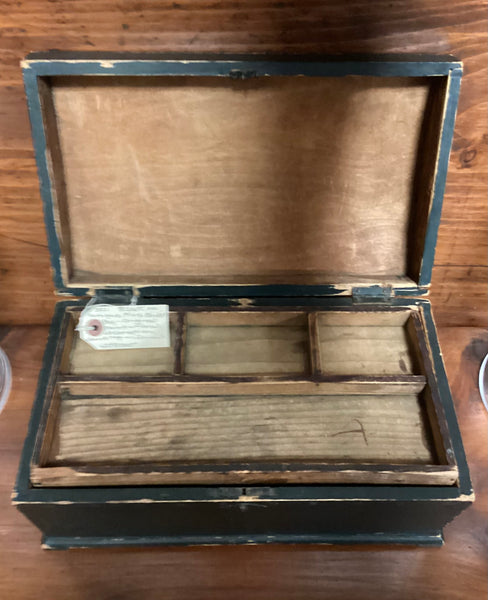 Antique Pine Brides Box w/ Original Paint