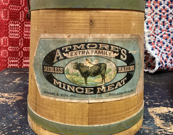 Atmore’s Mince Meat Advertising Firkin