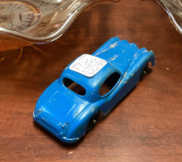 TootsieToy Blue Diecast Jaguar XK Car