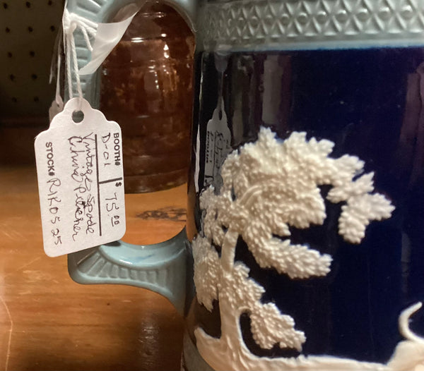 Copeland Spode Jasperware Fox Hunt Pitcher