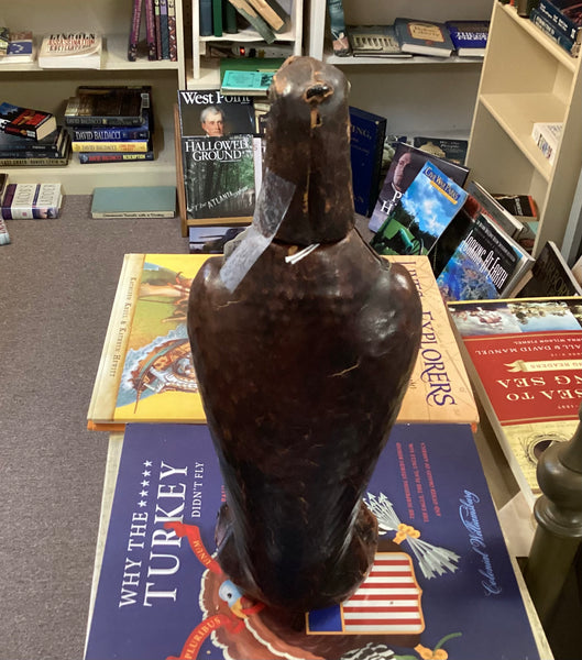 Leather Wrapped Glass Eagle Decanter