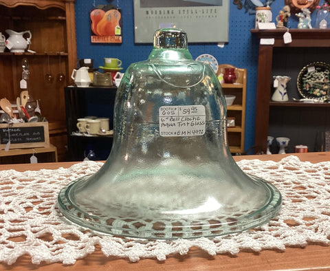 Garden Bell Cloche Aqua Tint Glass
