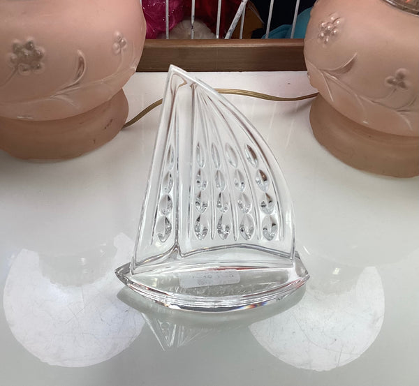 Waterford Crystal Sail Boat Paperweight