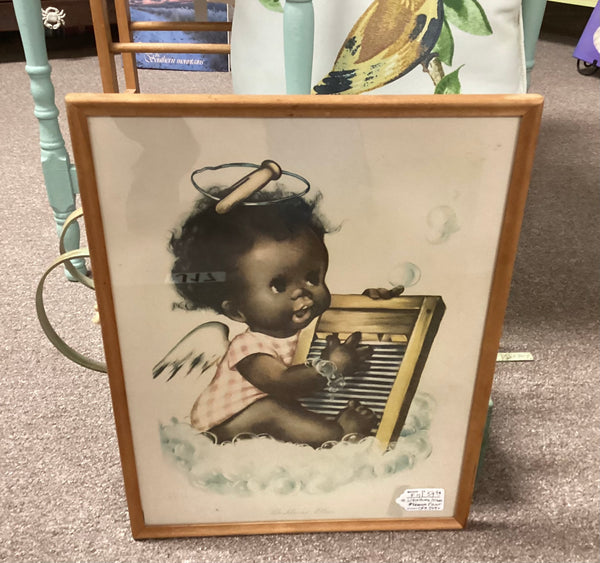 Washboard Blues Framed Vintage Print