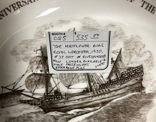 Royal Worcester The Mayflower Bowl 350th Anniversary