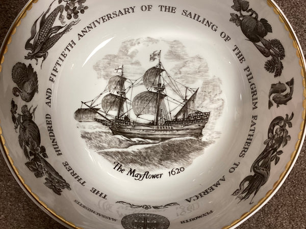 Royal Worcester The Mayflower Bowl 350th Anniversary