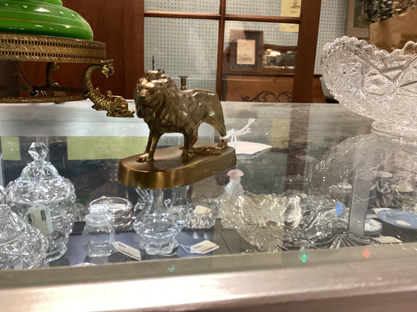 Lions Club International Brass Lion Figure
