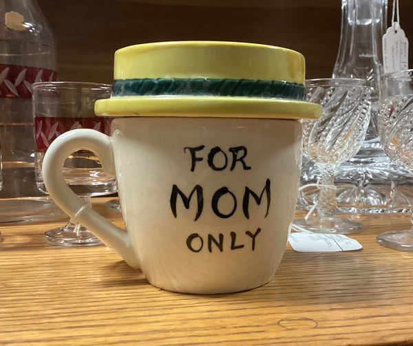 For Mom Only Vintage Novelty Coffee Cup & Ashtray