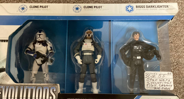 Star Wars Legacy Collection Evolutions Imperial Pilots Legacy Action Figure Set NIB