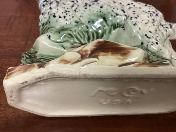 McCoy Pottery English Setter Dog Planter