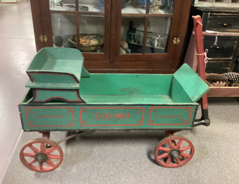 Vintage Painted Wooden Wagon