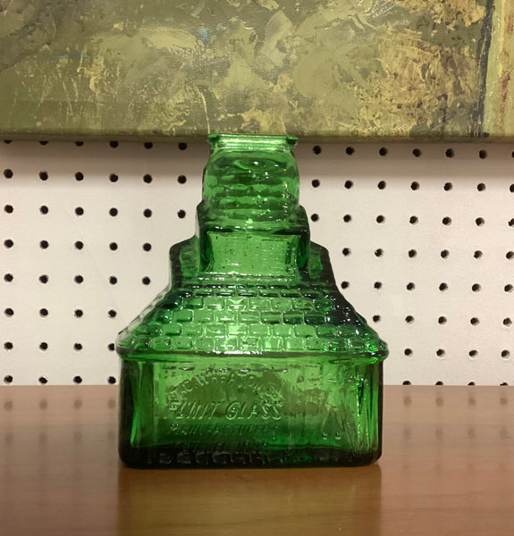 Wheaton N.J. Green Glass Bank Flint Glass Manufacturers