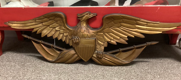 Sexton Metalcraft Gold-Toned Metal American Eagle Wall Decor