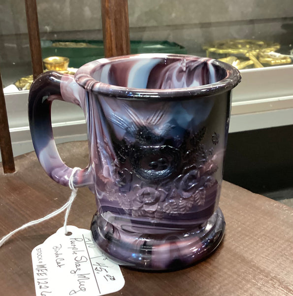 Purple Slag Glass Child's Mug