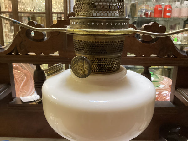 Aladdin Simplicity Model B76 Kerosene Oil Lamp w/ Glass Shade