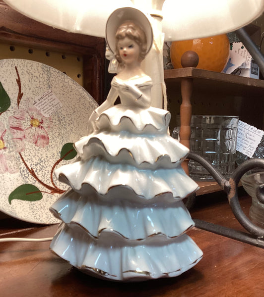 Ceramic Southern Belle Boudoir Lamp
