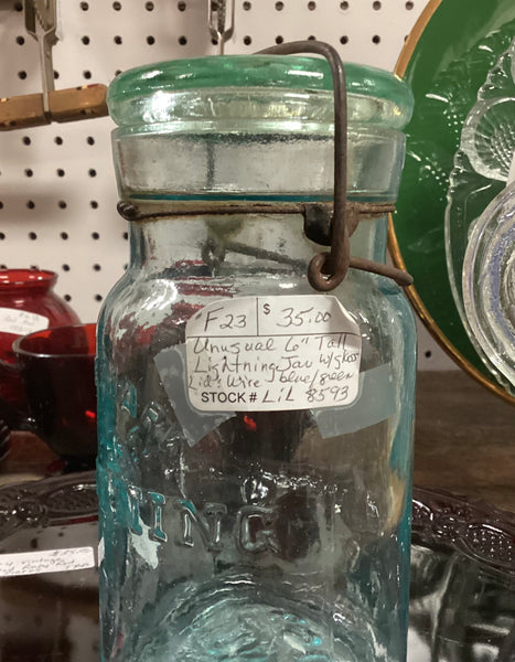Putnam Lightning Glass Canning Jar