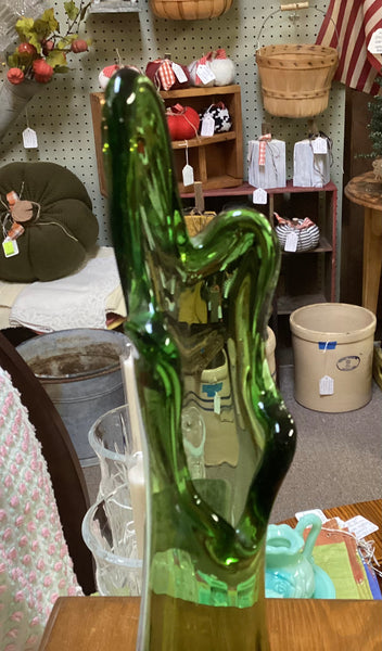 Five Finger Green Swung Vase