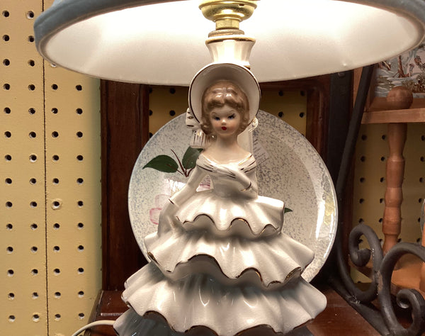 Ceramic Southern Belle Boudoir Lamp