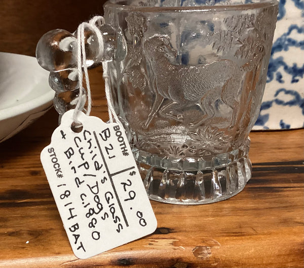 Child’s Antique Pressed Glass Mug Circa 1880