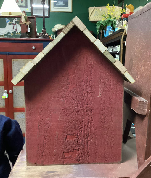 Red White Blue Wooden Bird House Made in the USA