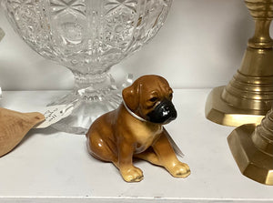 Mortens Studio Vintage Boxer Puppy Figurine