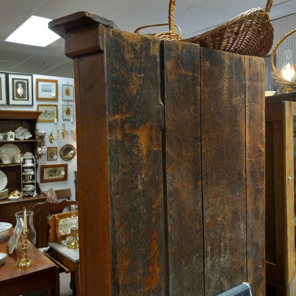 Antique Pine 2-Piece Country Corner Cupboard CA 1840s