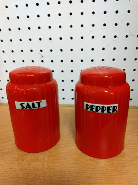Hall Red Ceramic Salt & Pepper Set