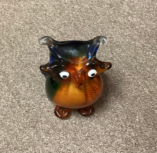 GCA Art Glass Owl Figurine