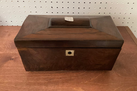 Wooden Sarcophagus Tea Caddy