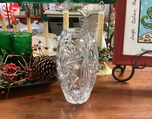 Czech Bohemia 24% Lead Crystal Pinwheel Vase