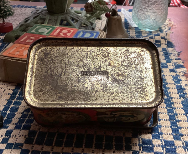 Vintage Mother Goose Christmas Candy Tin