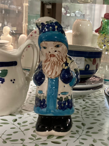 Polish Pottery Santa Figurine