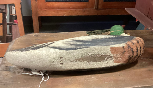 Carved Wooden Richard Morgan Merganser Duck Decoy