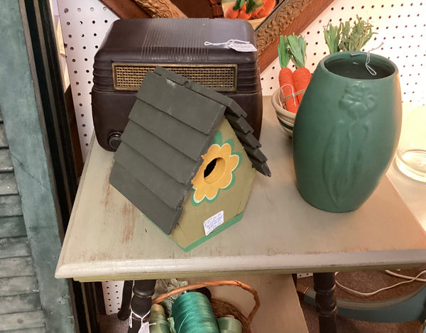 Hand Painted Wooden Bird House