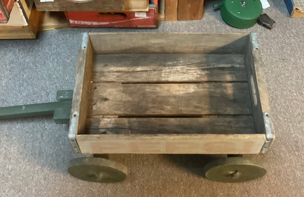 Handmade Wooden Pepsi Crate Wagon