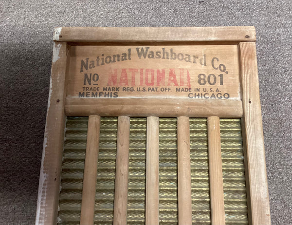 National Washboard Co. The Brass King Washboard