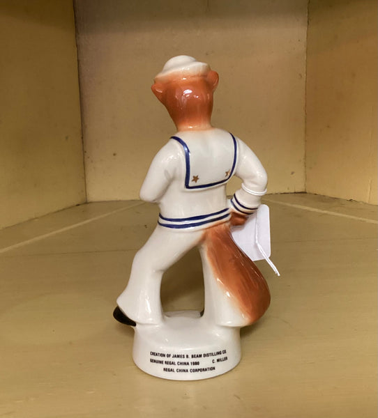 Jim Beam Vintage 1980 Commemorative Specialty Sailor Fox Figurine