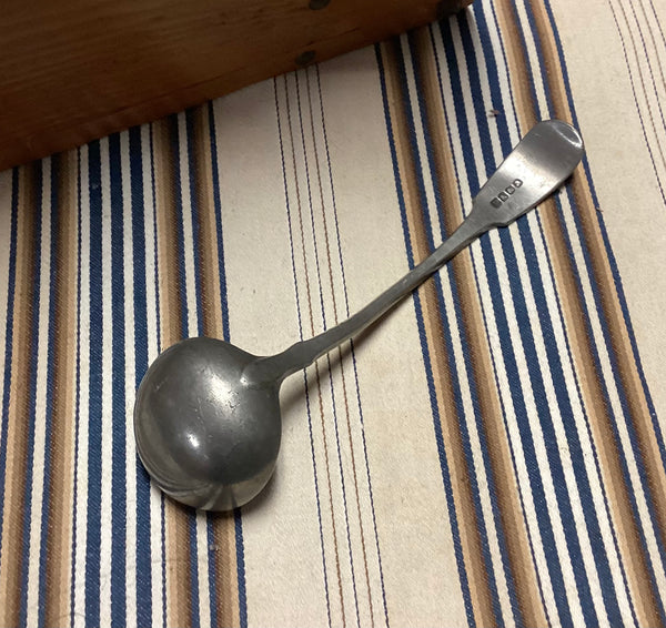 19th Century Philip Ashley & Son Pewter Toddy Ladle
