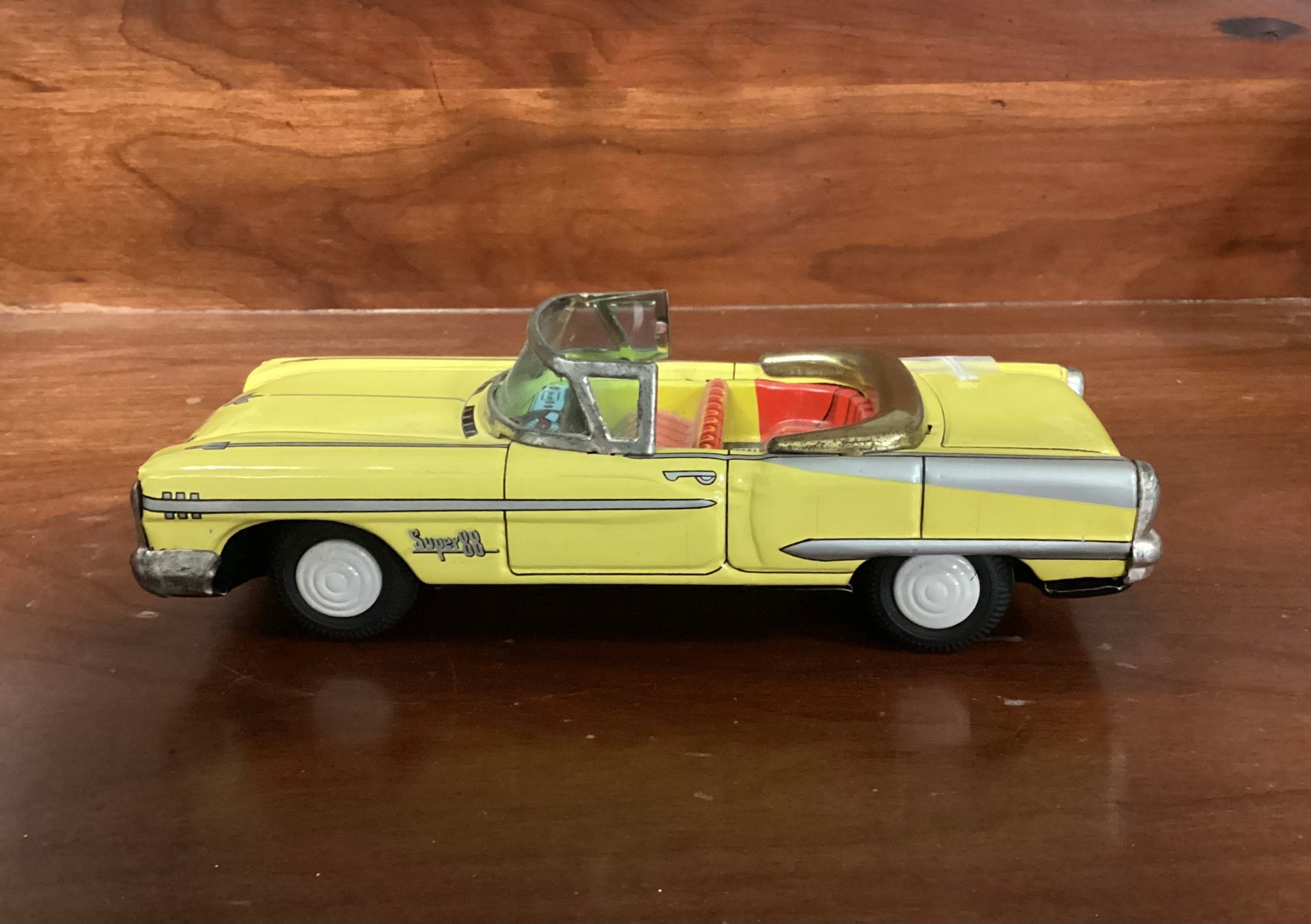 Toy 1950's Friction Oldsmobile Convertible Super 88 Car