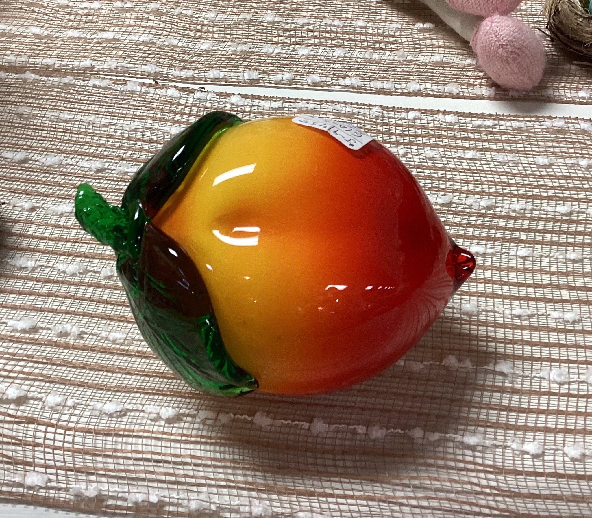Art Glass Peach